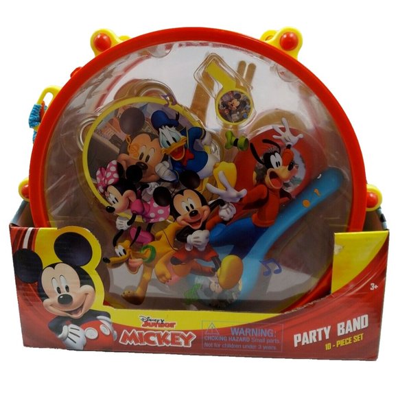 Disney Mickey Mouse Clubhouse Mickey's Party Band 10 Piece Set Music Instruments - Picture 1 of 7
